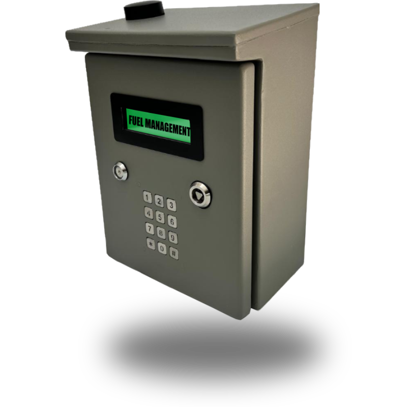 Digisky fuel management control unit with keypad, locks and LCD display